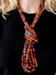 Намисто JN Handicraft етнічне з фарбованого дерева (№35-1) - изображение 3