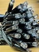 Светодиодная гирлянда нить 10 м, 100 LED, 1 режим, IP65, черный каучуковый провод, цвет свечения тепло-бе - изображение 4