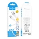 Кабель USB Lightning 2.4A 1м білий силікон Hoco X109 для заряджання та синхронізації - зображення 3