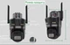 Камера Wi-Fi Три объектива 12MP Трехэкранная IP-камера Icsee XM77 Наружная - изображение 4