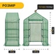Міні-теплиця-стелаж LEOBRO 143x73x195 см на 4 полиці Green (LB-G121) - зображення 2