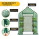 Міні-теплиця-стелаж LEOBRO 143x73x195 см на 4 полиці Green (LB-G121) - зображення 4