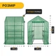 Теплиця-стелаж LEOBRO 143x143x195 см на 8 полиць Green (LB-G122) - зображення 2