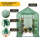Теплиця-стелаж LEOBRO 143x143x195 см на 8 полиць Green (LB-G122) - зображення 4