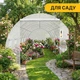 Садовая теплица LEOBRO Garden 18м2 White MultiDoor (LB-G114-WHT) - изображение 5