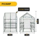 Міні-теплиця-стелаж LEOBRO 143x143x195 см на 8 полиць (LB-G123) - зображення 2