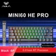 Клавіатура Магнітна AULA MINI 60 PRO HE Black Бездротова Ігрова. 2.4G/Bluetooth/Кабель. Батарея 4000mAh. RGB Підсвічування. 8000 Герц/c. Yan Cloud Magnetic Switch - зображення 1