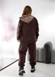 Женский трикотажный спортивный костюм на флисе с леопардовым принтом S4073 XL-2XL (52-54) Кофейный - изображение 8