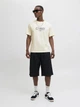 Футболка хлопковая длинная мужская Jack & Jones 12282779 S White Melange (5715730089809) - изображение 3