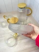 Салатник ARDESTO Dew 15.4 см прозорий з золотим кантом (цукерниця) - зображення 3