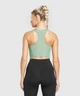 Спортивний топ для фітнесу жіночий Gymshark 194779 S Зелений (2200005144305) - зображення 2