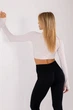Женский кроп-лонгслив с отверстиями для пальцев Giulia FLEX LONGSLEEVE ACTIVE S/M Pink-primerose, спортивный кроп топ - изображение 4