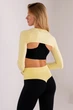 Женский кроп-лонгслив для многослойных образов Giulia FLEX SLEEVE S/M Yellow-lemon grass, болеро из микрофибры - изображение 3