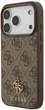 Etui plecki Guess 4G Small Classic Logo MagSafe do Apple iPhone 17 Pro Brown (3666339490621) - obraz 2