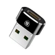 Переходник Baseus USB Male to USB-C Female Black (CAAOTG-01) - изображение 1