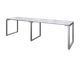 Офисный письменный стол MebliLoft K135 Double серый / сосна лофт 18 2700*700*750 - изображение 1