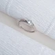 Серебряное кольцо Лиана с золотыми вставками 17,5р - изображение 3