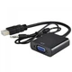 Конвертер переходник видеосигнала HDMI в VGA с 3.5 мм аудио Черный - изображение 8