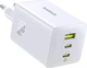 Мережевий зарядний пристрій 100W Baseus EnerFill FE11 Fast Charger три порти 2 × Type-C + 1 × USB-A швидка зарядка PD 3.0 + QC 3.0/4.0 Moon White (P10182102213-00) - зображення 2