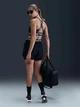Спортивный топ для бега женский Nike Pro Bra Tt HF5372-010 S Черный с белым (0197602819557) - изображение 4