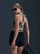 Спортивный топ для бега женский Nike Pro Bra Tt HF5372-010 L Черный с белым (0197602837544) - изображение 2