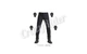 Мотоджинсы однослойные PandoMoto Steel Black 02 Dyneema AA 36L - изображение 7