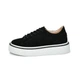 Женские кеды низкие ITstyle замшевые Черные 38 24.5 см (5053/39W) - изображение 4