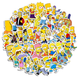 Набор наклеек 50 шт из мультфильма Симпсоны The Simpsons, стикерпак на телефон ноутбук гаджеты (SVS) - изображение 1
