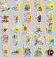Набор наклеек 50 шт из мультфильма Симпсоны The Simpsons, стикерпак на телефон ноутбук гаджеты (SVS) - изображение 2