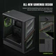 GAMEMAX Корпус комп'ютерний Mini Tower без блока живлення m-atx,itx, Tempered Glass,Mesh,USB2.0*1,USB3.0*1, aeris 330 mb - изображение 3