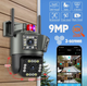 Беспроводная 3-линзовая уличная PTZ-камера видеонаблюдения 1080P HD WiFi IP KEPEAK - изображение 1