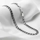 Серебряная цепочка IRISTA “Бисмарк арабский” с чернением ширина 7 мм длинна 55 см (1320 ч) - изображение 1