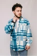 Сорочка тепла флісова чоловіча блакитний 3XL - изображение 3