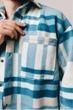 Сорочка тепла флісова чоловіча блакитний 3XL - изображение 7