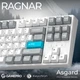 Клавиатура игровая механическая GamePro MK-285-WH Asgard Ragnar Keychron Super Red Switch Bluetooth 5.2/2.4 ГГц/USB White - изображение 3