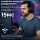 Бездротові ігрові навушники GamePro HSW-191-BL Asgard Skadi Wireless 7.1 Black - зображення 11