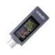USB тестер KWS-2302C Type-C 4–30 В 0–12 А для вимірювання струму, напруги, потужності та енергії (IN-637709) - изображение 1