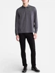 Поло длинное мужское Calvin Klein 344786217 L Серое (1159841759) - изображение 3