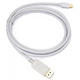 Кабель мультимедийный miniDisplayPort M to Display Port M 1.8m 4K white Vinga (VCPMDPDP1.8WH) - изображение 2