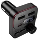 FM-трансмітер модулятор BOROFONE BC61 Ocean 2USB/Type-C BTV5.4 45W LED швидке автомобильне зарядне для телефону з дисплеєм Чорний - изображение 3