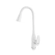 Смеситель для кухни PLAMIX CEZAR-011-B SET WHITE REFL.WHITE с силиконовым изливом, с подведением (PM0718) - изображение 2
