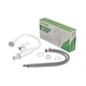 Смеситель для кухни PLAMIX CEZAR-011-B SET WHITE REFL.WHITE с силиконовым изливом, с подведением (PM0718) - изображение 4