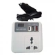 Автомобильный инвертор 12V–220V с USB и Type-C PD дисплей быстрое зарядное устройство - изображение 2