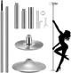 Стаціонарний пілон для танців 45 мм Pole Dance з регульованою штангою до 2.75 м - изображение 1