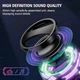 Беспроводная колонка G200 Outdoor Magnetic Bluetooth 5.3 Speaker Wireless Portable Mini Travel with RGB Color Light and Phone Holder for Ios, TWS, IPX5, 7h, WHITE-BLACK - изображение 5