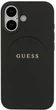Панель Guess Grained Ring MagSafe для Apple iPhone 17 Black (3666339490881) - зображення 3