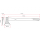 Топор 1600г, ручка пекан INTERTOOL HT-0271 - изображение 7
