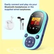 MP3 плеер Benjie A11 Bluetooth 5.3 Hi-Fi 64Gb с клипсой синий + бирюзовый - изображение 3