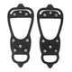 Антискользящая съемная накладка на подошву обуви от гололеда с 8 шипами (размер 41-45) – резиновые ледоступы с металлическими шипами - изображение 1