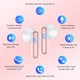 Bluetooth навушники Godyse з ENC Call і сенсорним управлінням (рожевий, б\в) - зображення 6